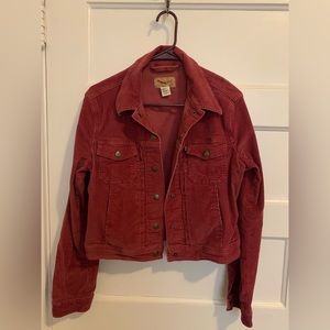 Women’s mauve corduroy Levi’s jean jacket